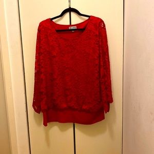 JM Collection Lace top